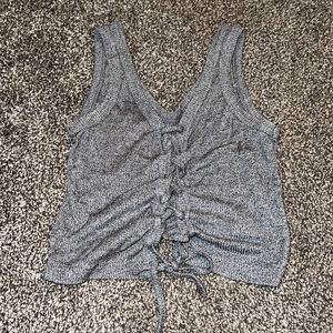 Grey Crop Top